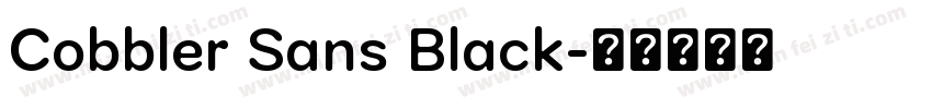 Cobbler Sans Black字体转换